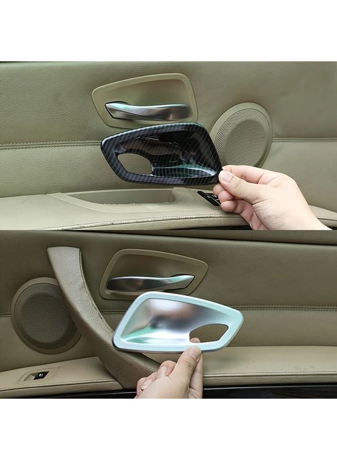 Carbon Fiber Black Inner Door Bowl Modification Parts For BMW E90 2005 2012 - Image 5